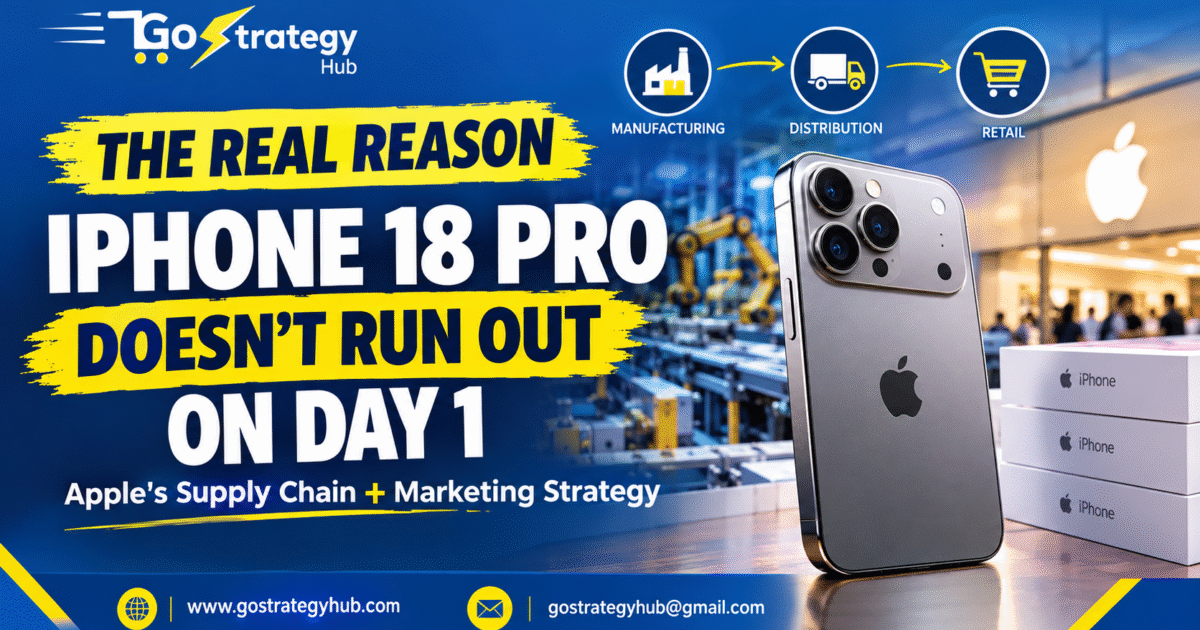 Apple iPhone 18 Pro supply chain and marketing strategy for Day 1 launch