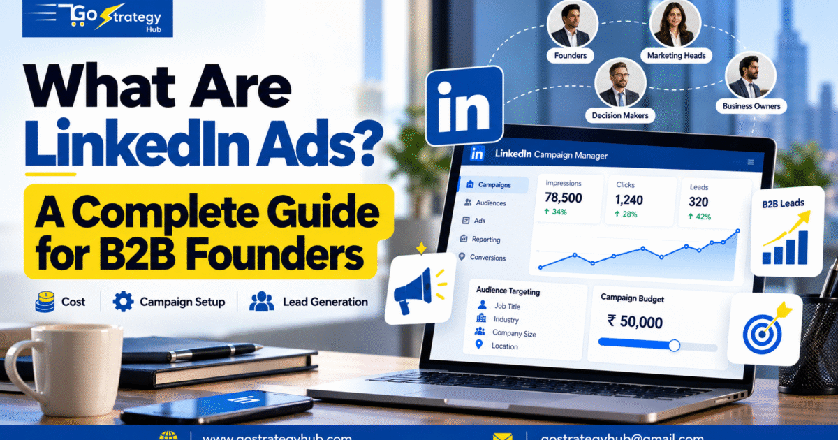 LinkedIn Ads guide for B2B founders covering advertising costs, campaign setup, and lead generation.